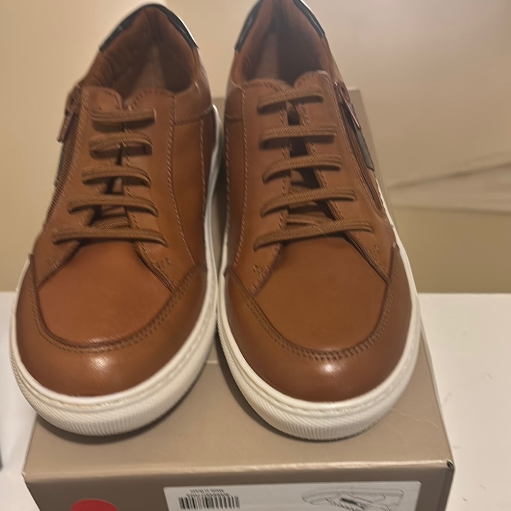 Brown Leather Sneakers